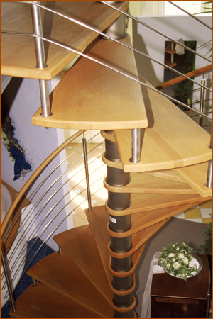 Spindeltreppe Frontansicht